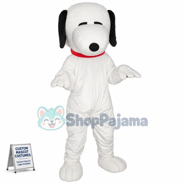Old Version Snoopy Mascot Adult Costume Custom Mascot