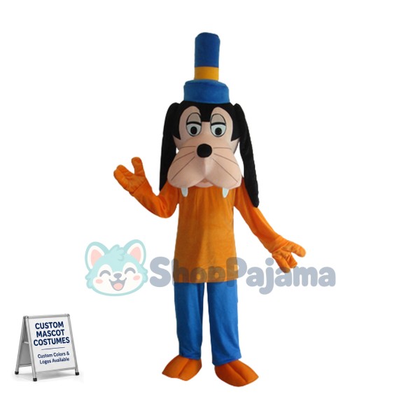 T-shirt Goofy Mascot Adult Costume Custom Mascot