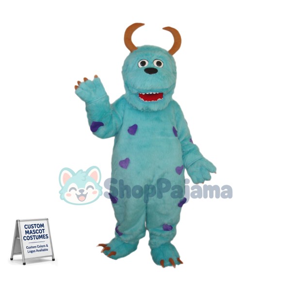 2nd Version of Sulley Monster Inc Mascot Adult Costume Custom Mascot