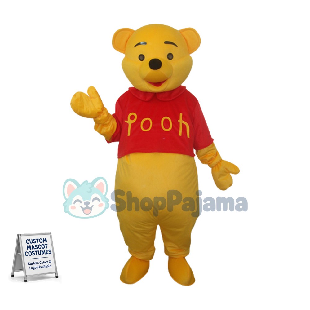 Winnie the Pooh Mascot Adult Costume Custom Mascot