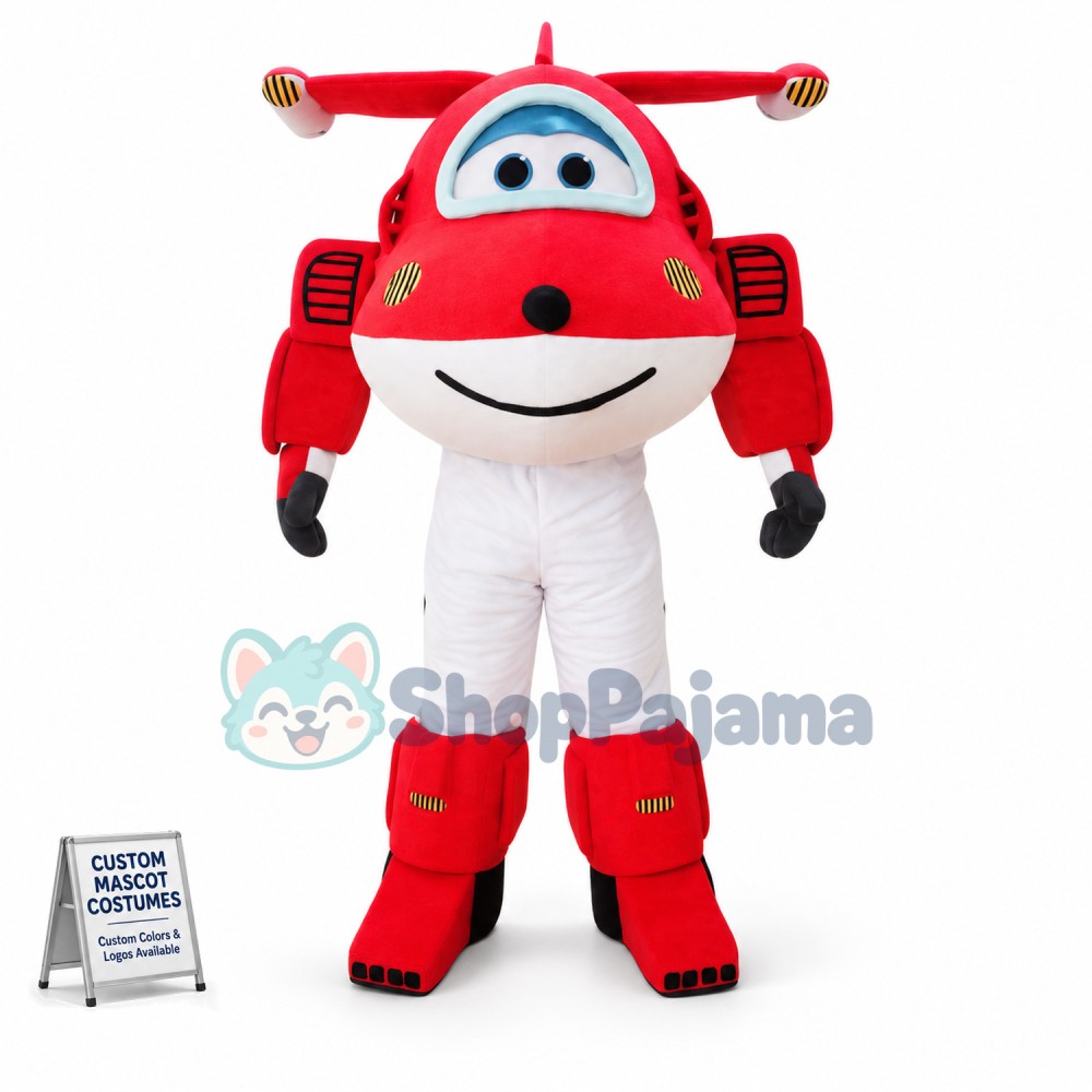 Super Wings Cartoon Jett Mascot Costume