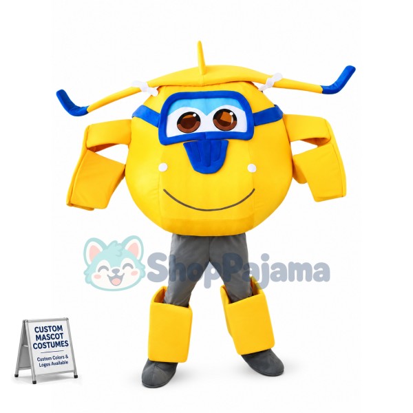 Super Wings Cartoon Donnie Mascot Costume