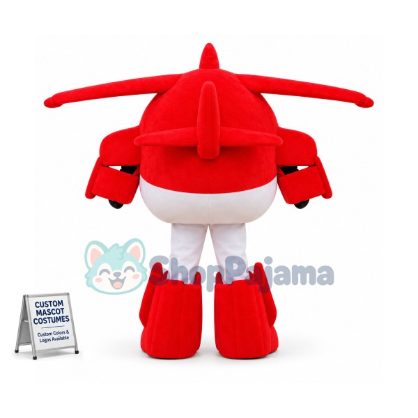 Super Wings Cartoon Cute Jett Mascot Costume