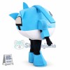 Super Wings Cartoon Light Blue  Jerome Mascot Costume