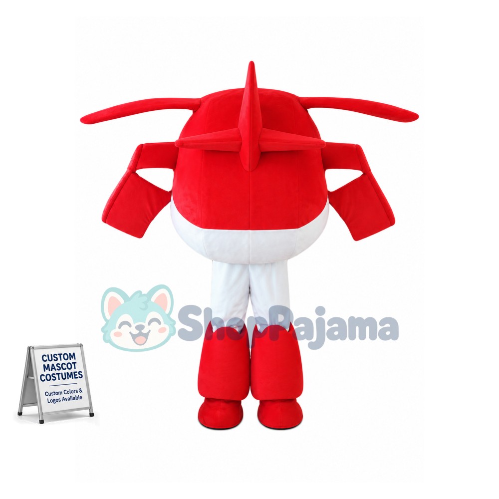 Super Wings Cartoon New Jett Mascot Costume
