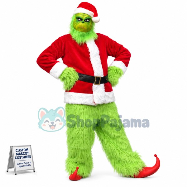 Superb Lightweight Christmas Grinch Mascot Costume
