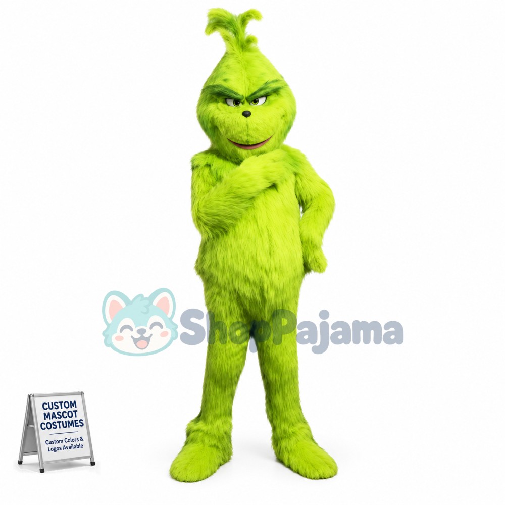 Custom Mascot Grinch Mascot Costume