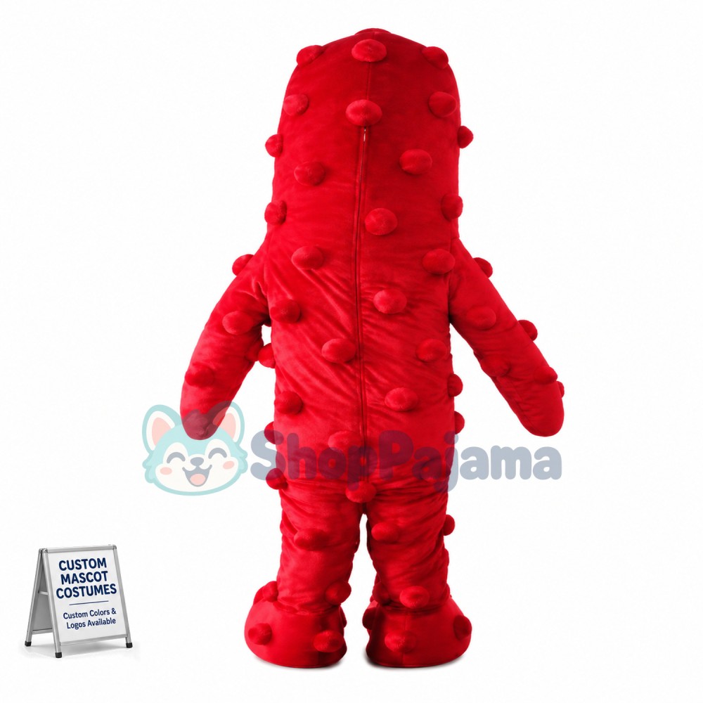 Red Monster One Eye Demon Mascot Costume Custom Mascot