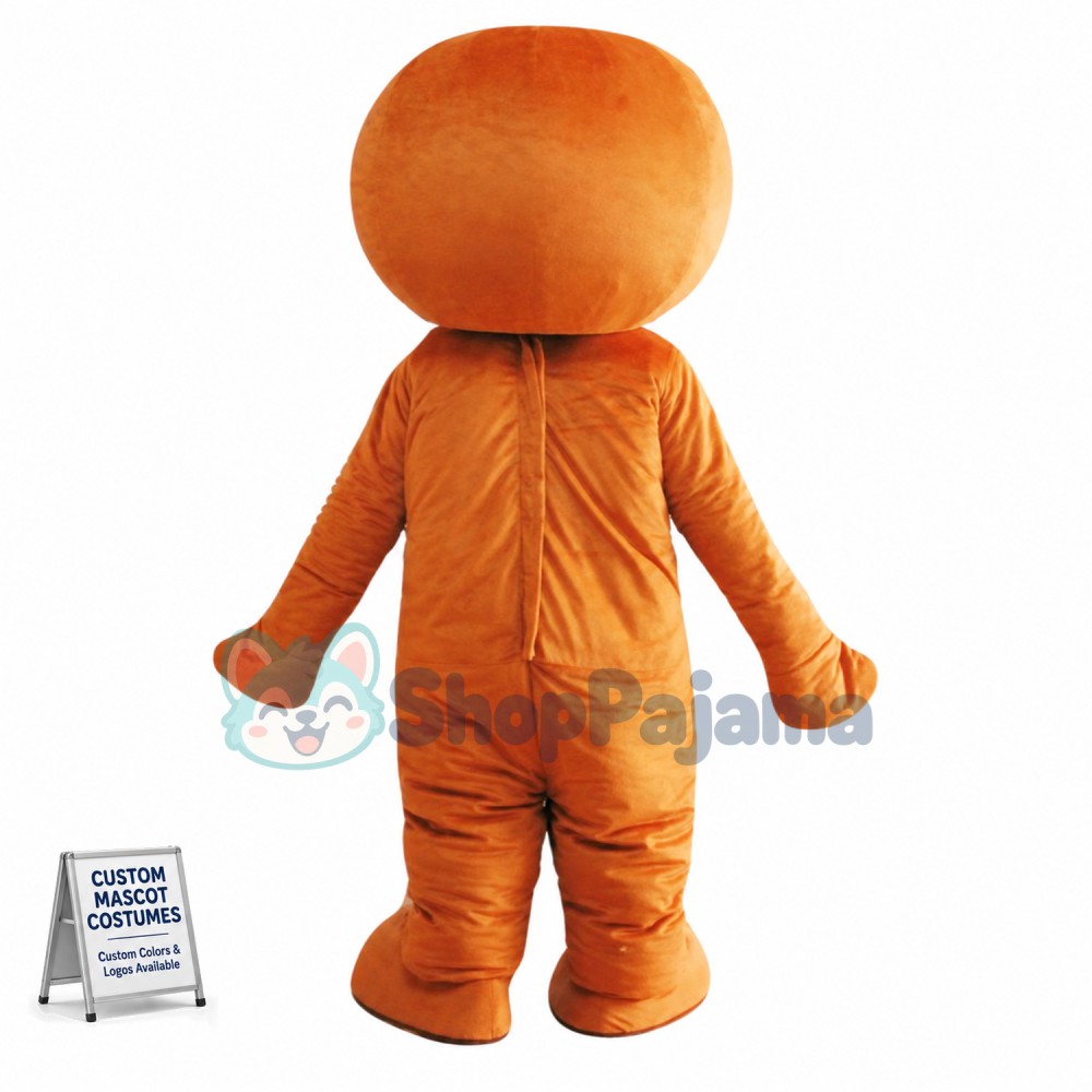 Brown Doll Cookie Mascot Costume Custom Mascot