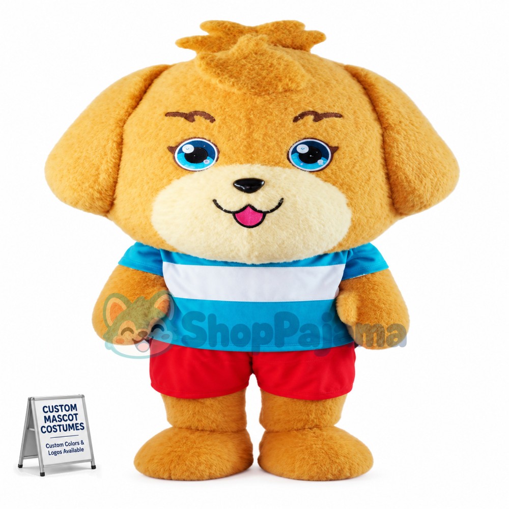 Odie Mascot Costume Lovely Yellow Dog Costume Mascot Custom Mascot