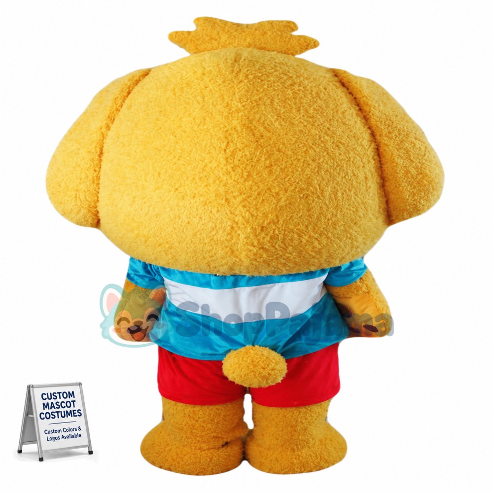 Odie Mascot Costume Lovely Yellow Dog Costume Mascot Custom Mascot