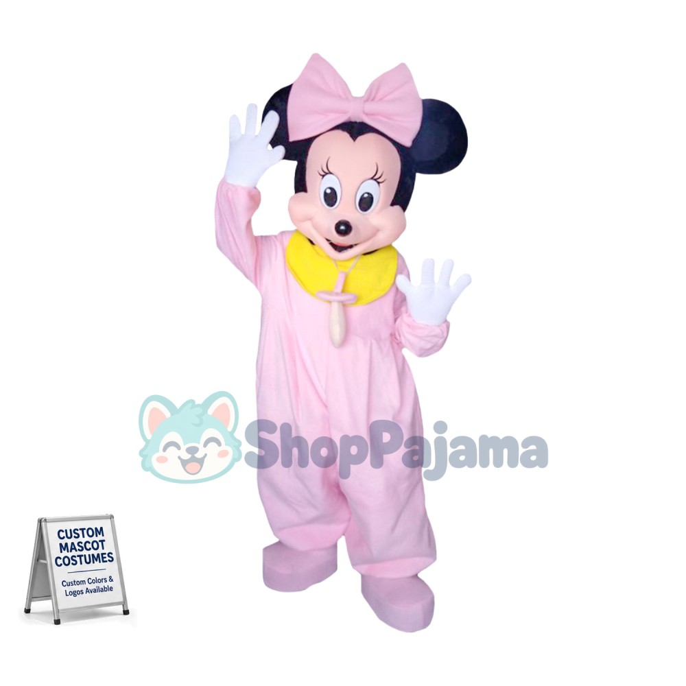 Mouse Clubhouse Baby Miss Mouse Minnie Mascot Costume