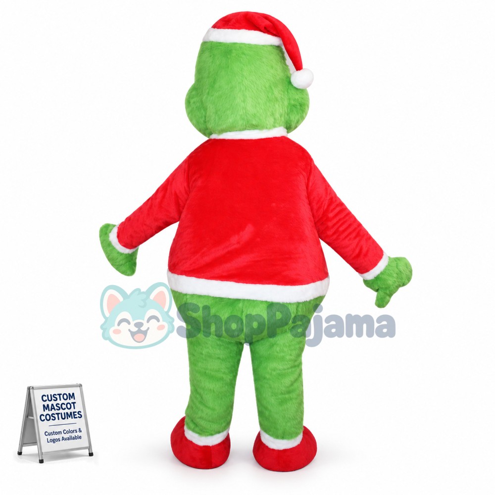Christmas Cartoon Character Grinch Mascot Costume
