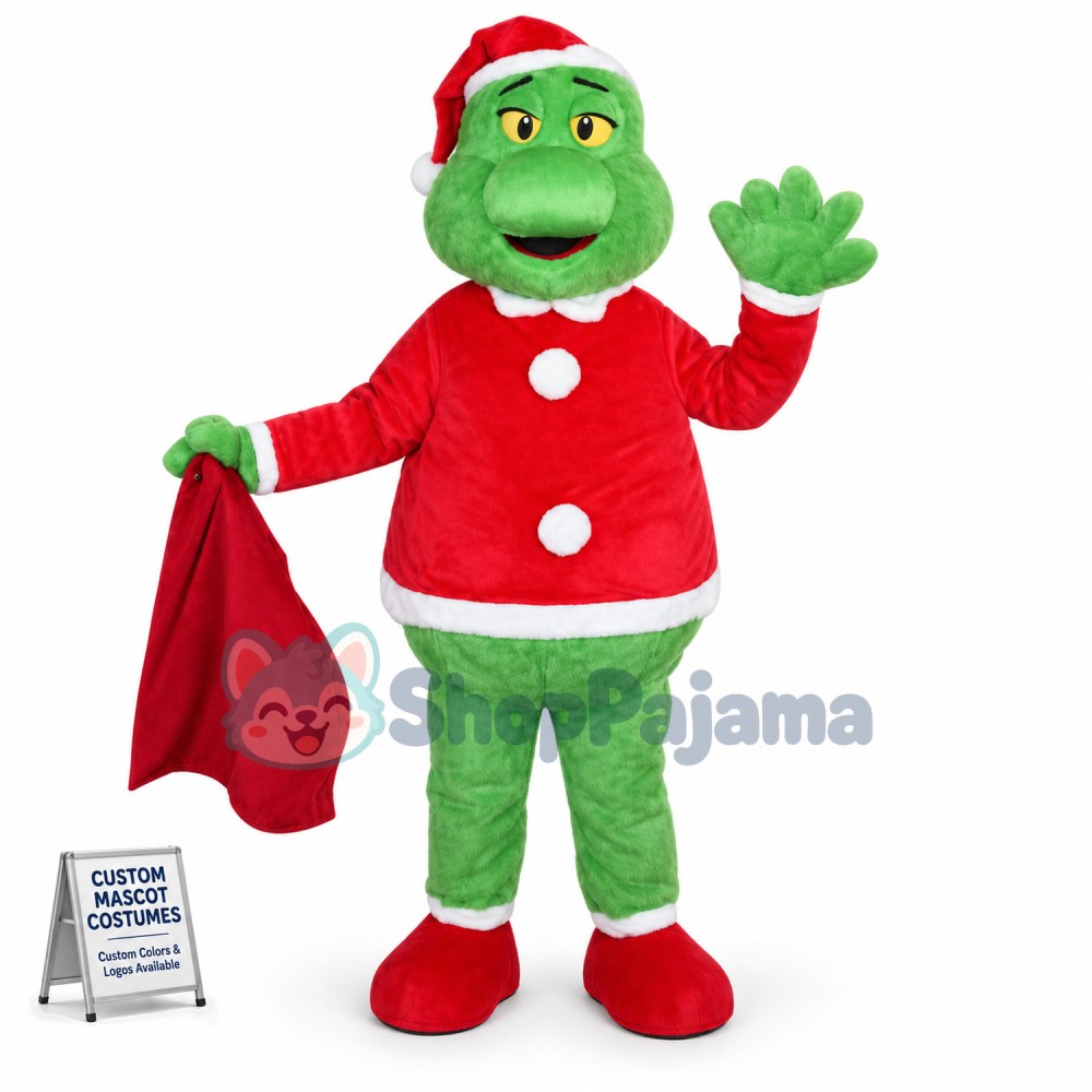Christmas Cartoon Character Grinch Mascot Costume