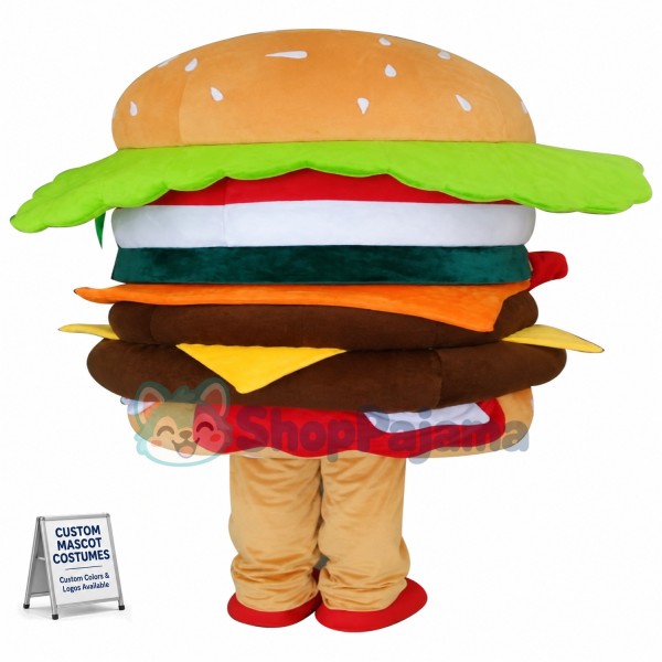 Hamburger Mascot Costume Advertising Restaurant Costume