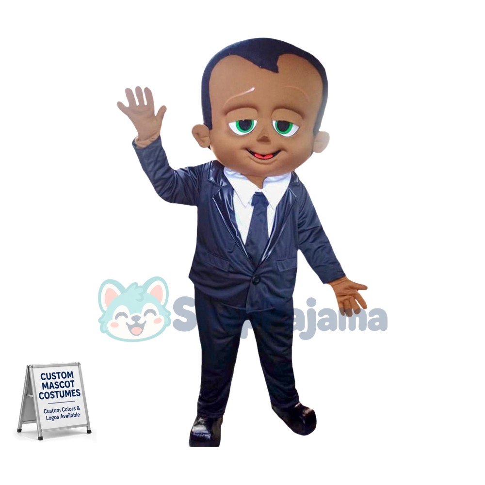 Baby Boy Black Mascot Costume