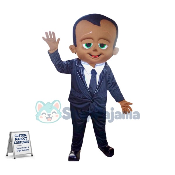 Baby Boy Black Mascot Costume