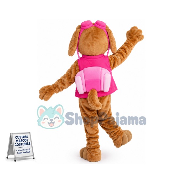 Paw Patrol Pink Dog Skye Mascot Costume