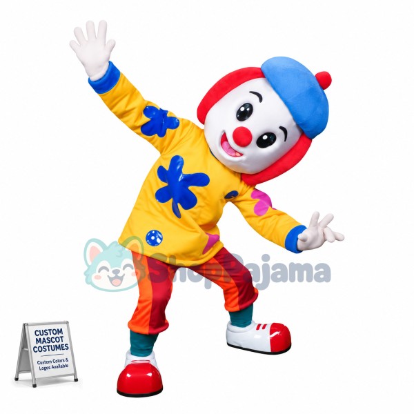Circus Clown Mascot Costume