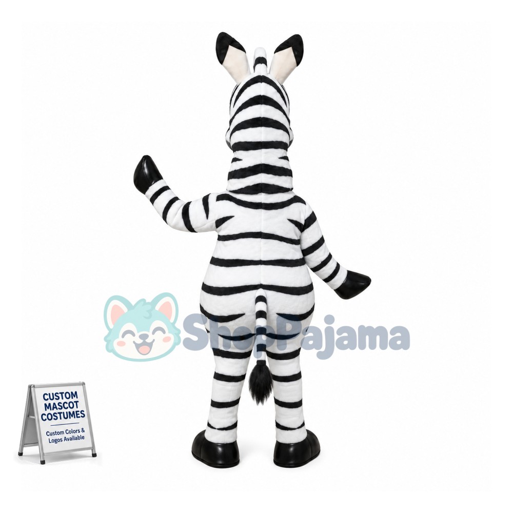 Marty The Zebra Mascot Costume