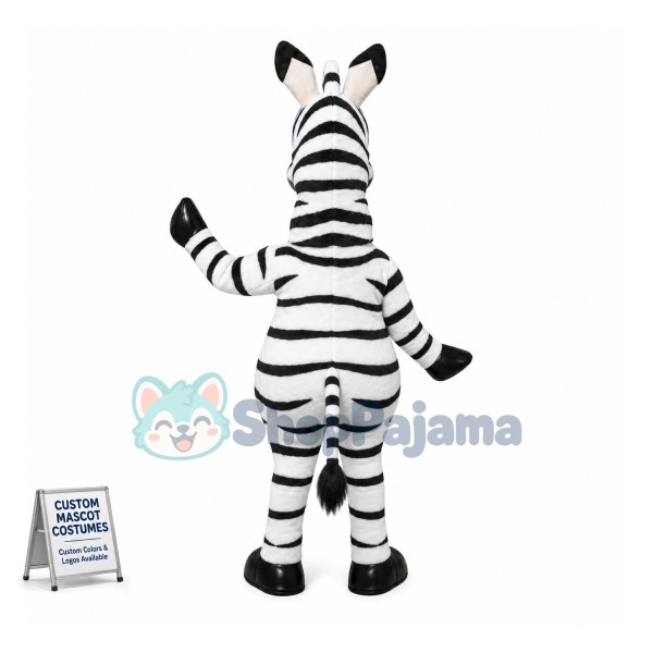 Marty The Zebra Mascot Costume