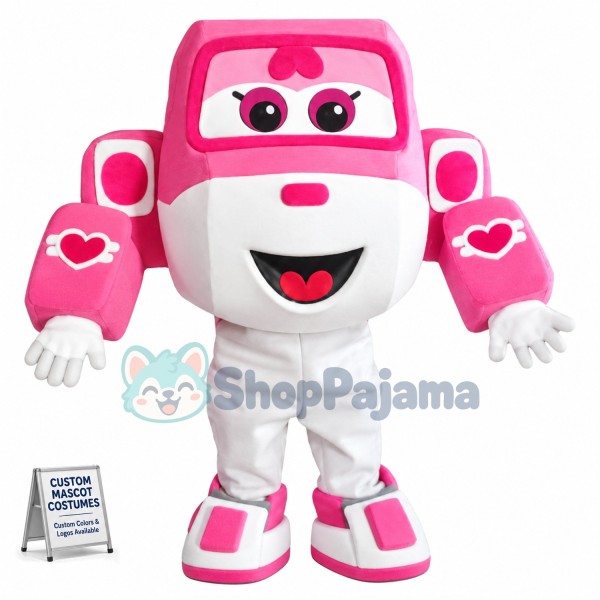Super Wings Dizzy Pink Mascot Costume