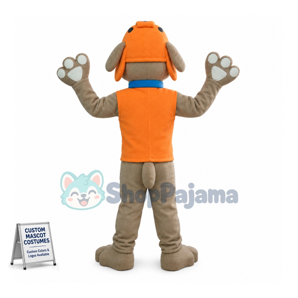 Paw Patrol Orange Dog Zuma Mascot Costume