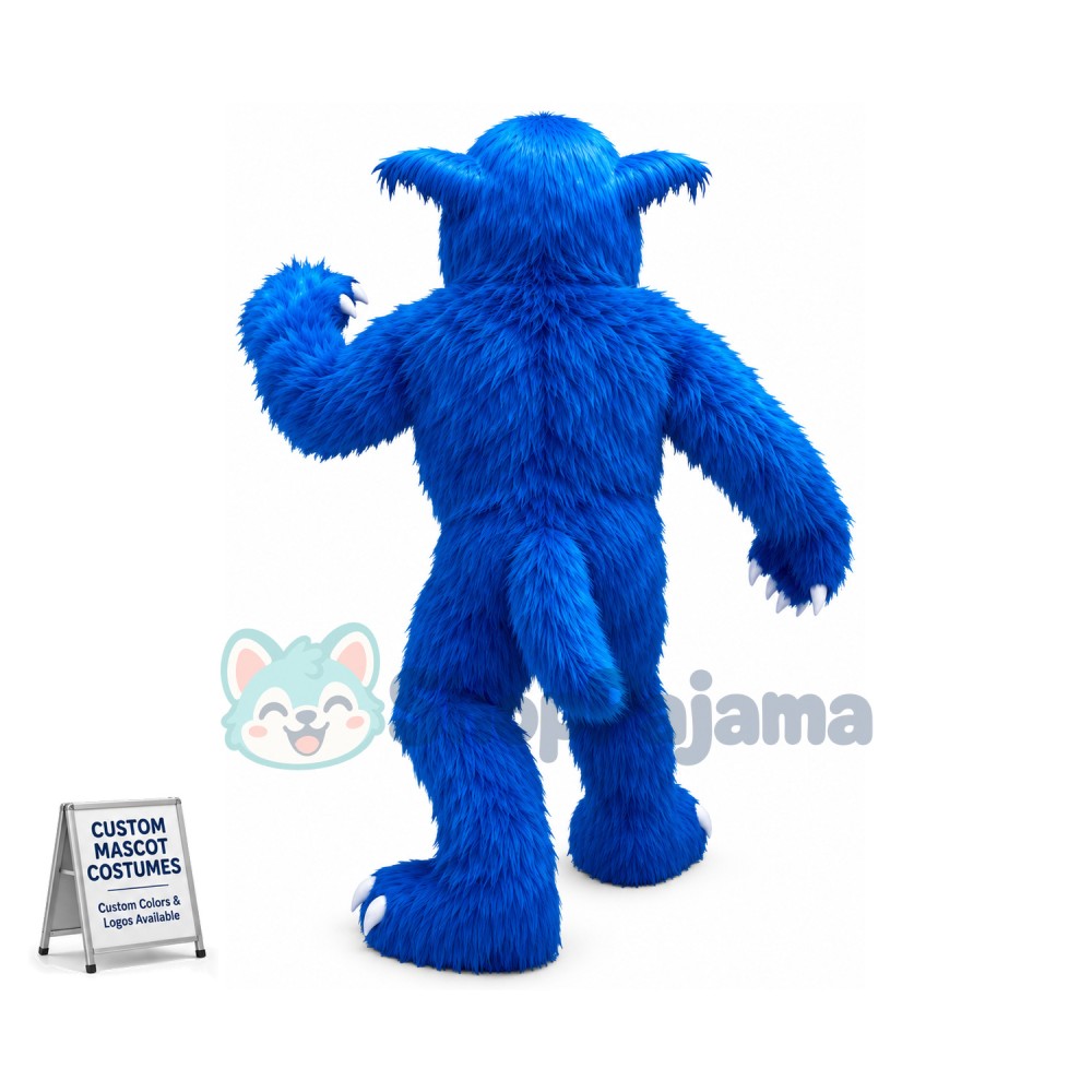 Blue Monster Mascot Costume