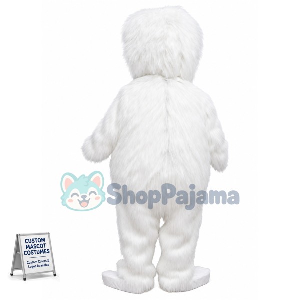 White Yeti Mascot Costume