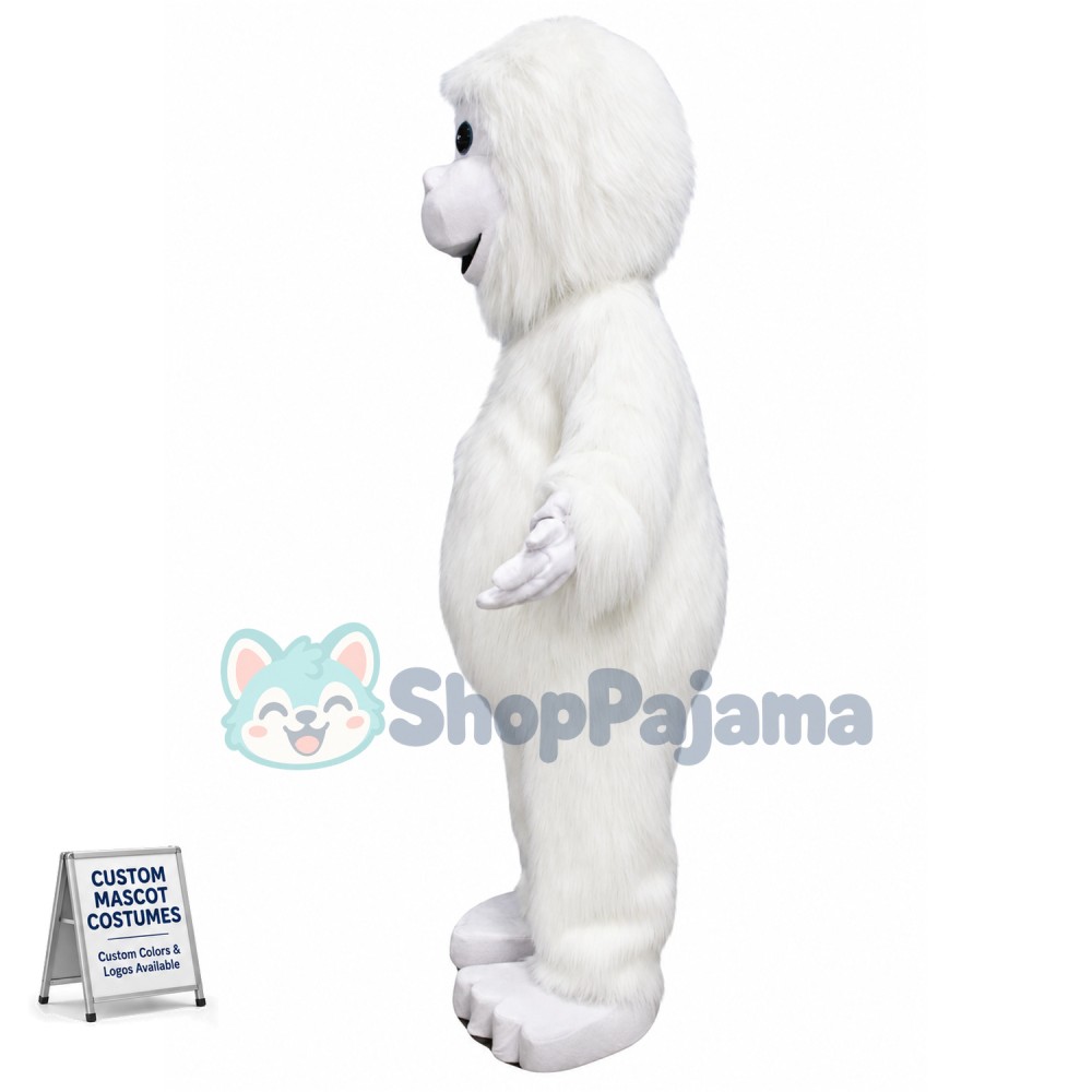 White Yeti Mascot Costume