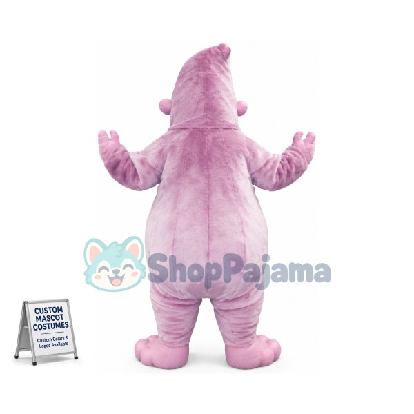 Pink Yeti Mascot Costume