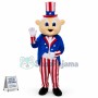 American Old Man Magician Mascot Costume