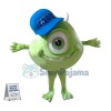 Mike Wazowski Mascot Costume From Monsters University Fancy Dress Custom Mascot