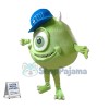 Mike Wazowski Mascot Costume From Monsters University Fancy Dress Custom Mascot