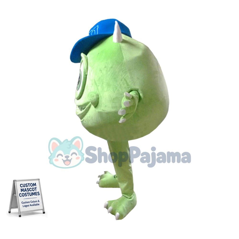 Mike Wazowski Mascot Costume From Monsters University Fancy Dress Custom Mascot