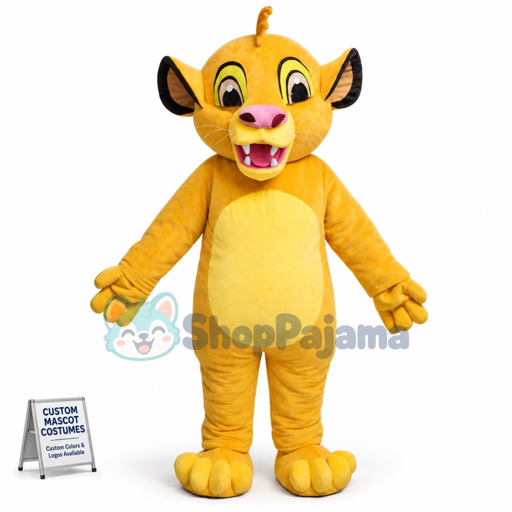 Masoct Lion King Simba Mascot Costume Custom Fancy Costume Anime Cosplay Kits Mascotte