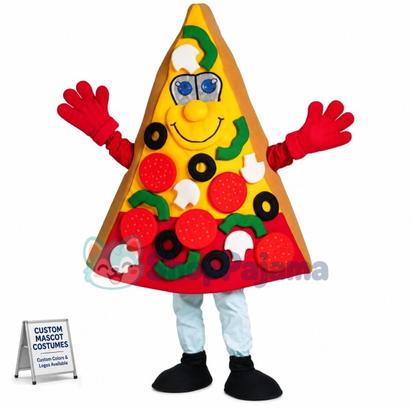 Pizza Slice Mascot Costume
