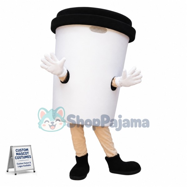Coffee Cup Mascot Costume