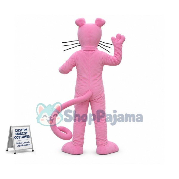 Cartoon Pink Panther Mascot Costume