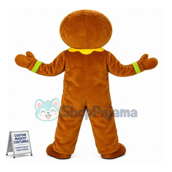 Top Quality Gingerbread Man Mascot Costume