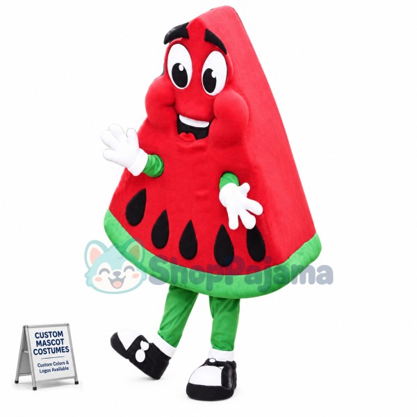 Custom Mascot Watermelon Mascot Costume Adult Size Cartoon Happy Fruit Watermelon