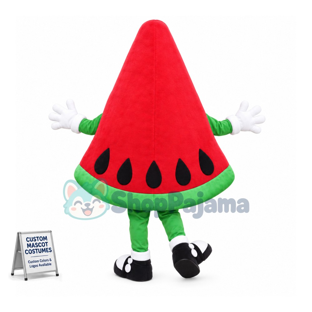 Custom Mascot Watermelon Mascot Costume Adult Size Cartoon Happy Fruit Watermelon