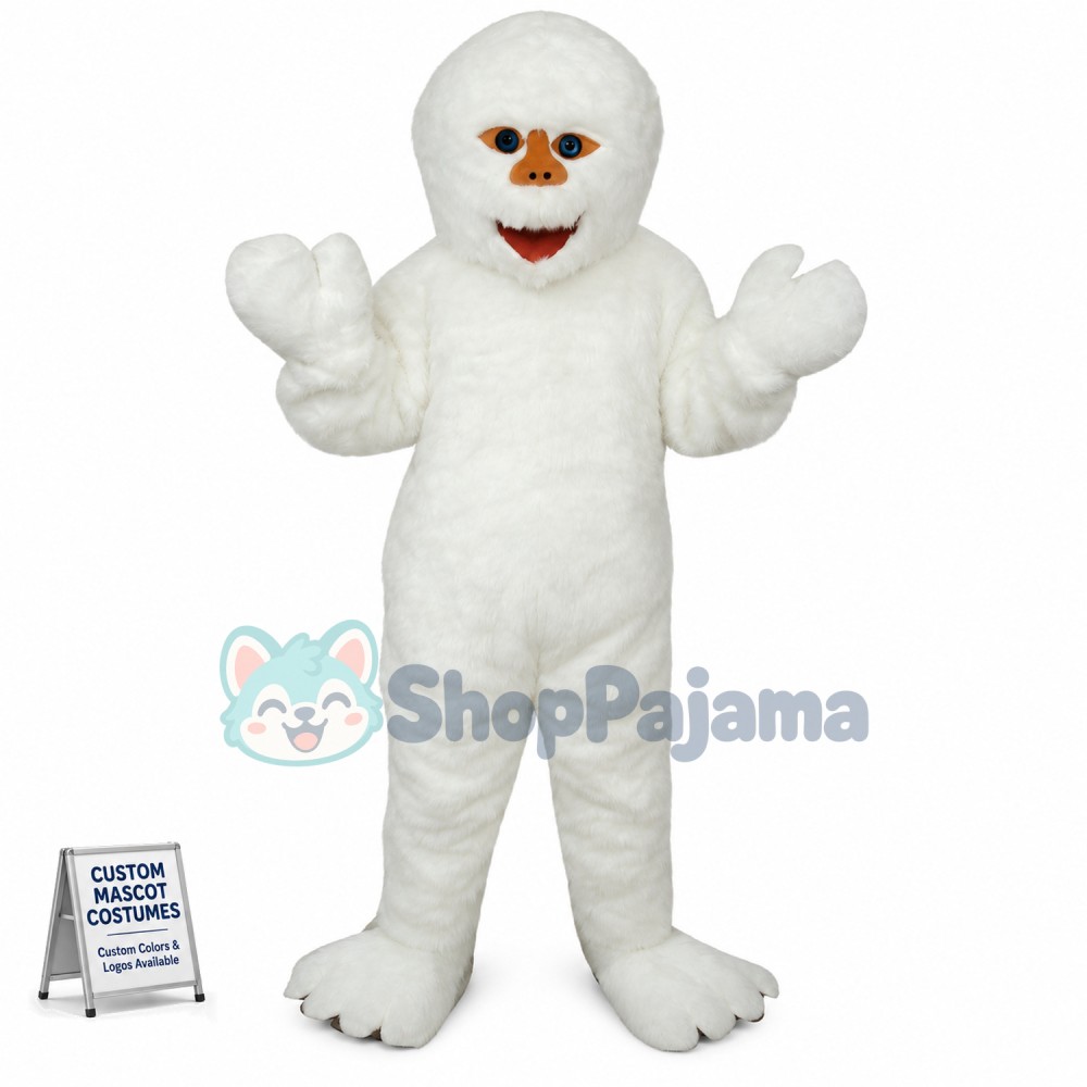 Yeti Abominable Snowman Mascot Costume