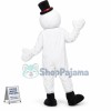 Black Hat Snowman Mascot Costume