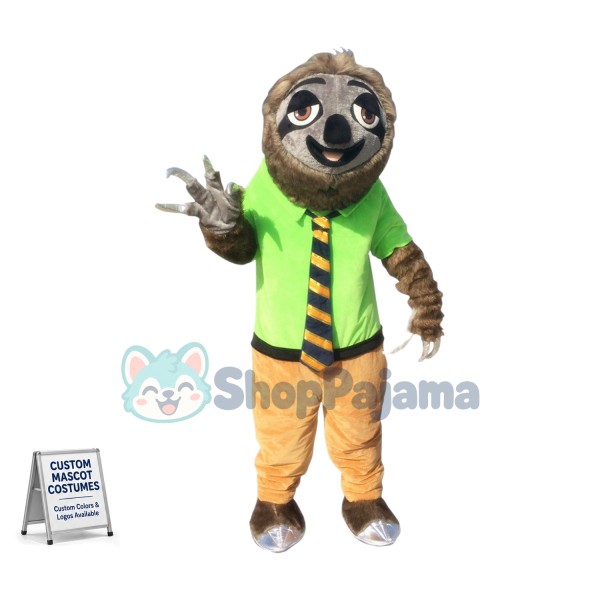 Zootopia Mascot Costume Cartoon Folivora Sloth