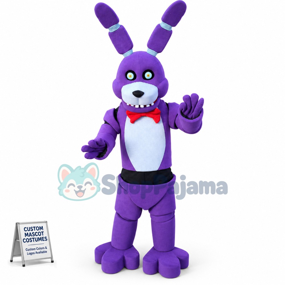 Five Nights at Freddy's FNAF Toy Creepy Purple Bunny Mascot Costume