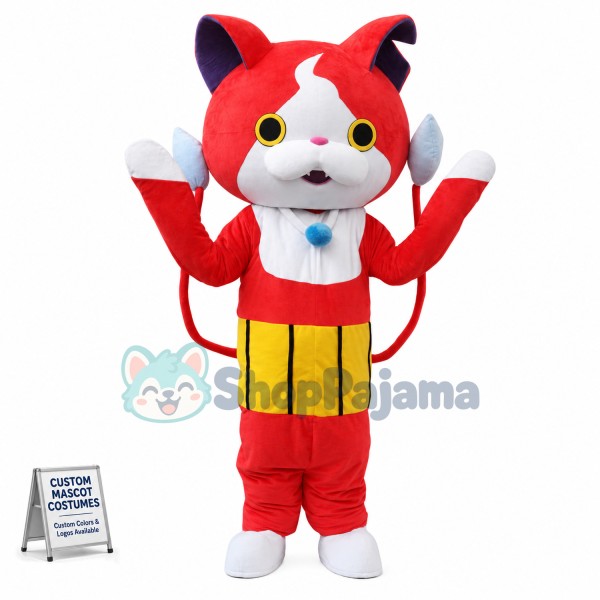 Youkai Watch Jibanyan Red Cat Mascot Costumes