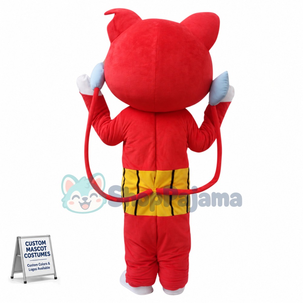 Youkai Watch Jibanyan Red Cat Mascot Costumes