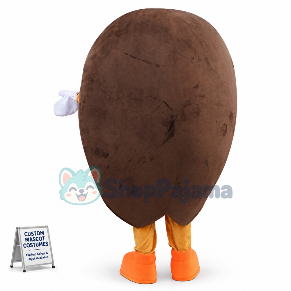 Lovely Coffee Bean Cartoon Mascot Costume