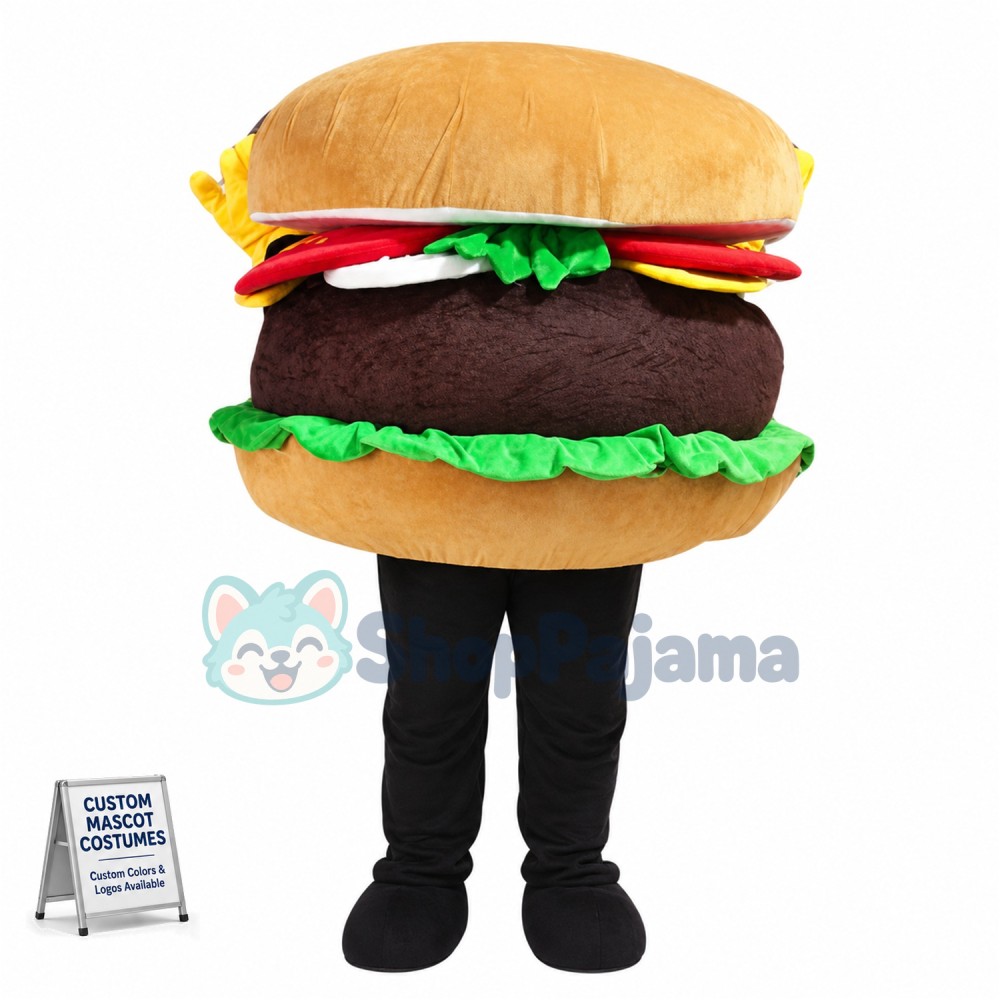 Hamburger Mascot Costume